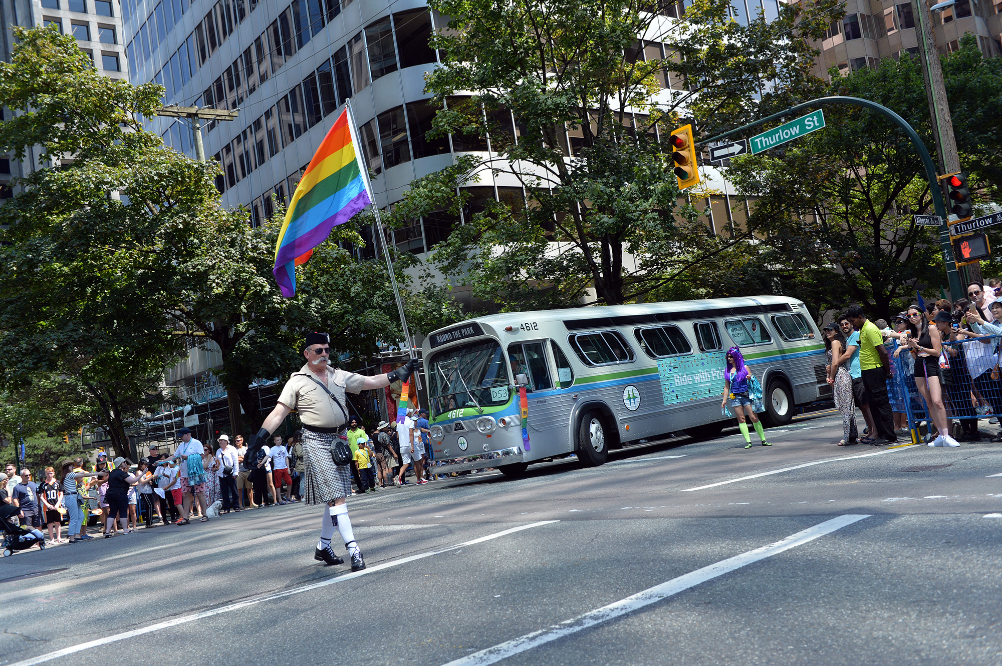 Bus in 2018 Pride Parade