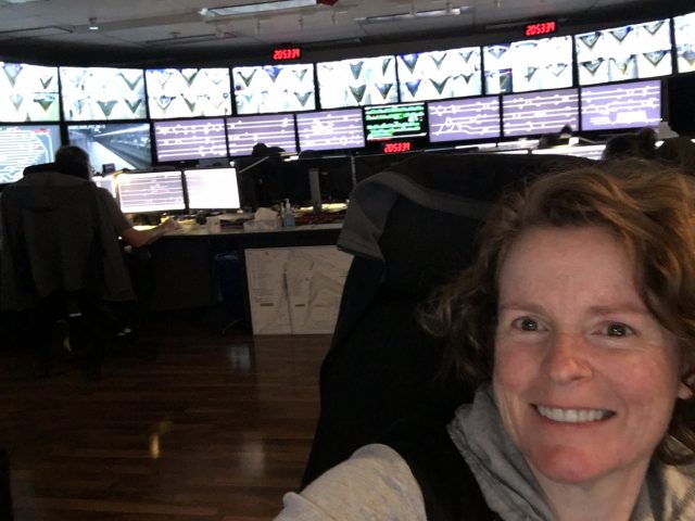 Annnaliese Hunt, a control operator at SkyTrain.