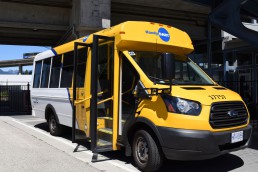 A HandyDART vehicle parked at VCC–Clark Station