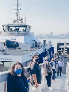 Photo of BCIT Students taking part in the SeaBus partnership