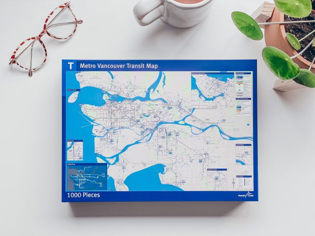 Photo of transit map puzzle from translinkstore.ca