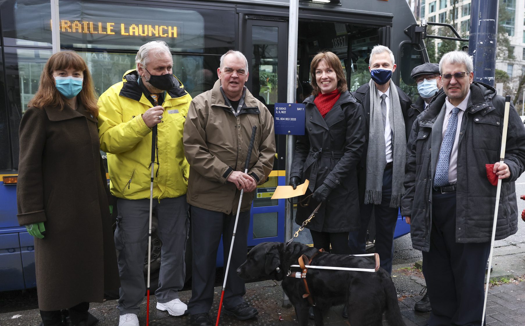 TransLink braille launch event
