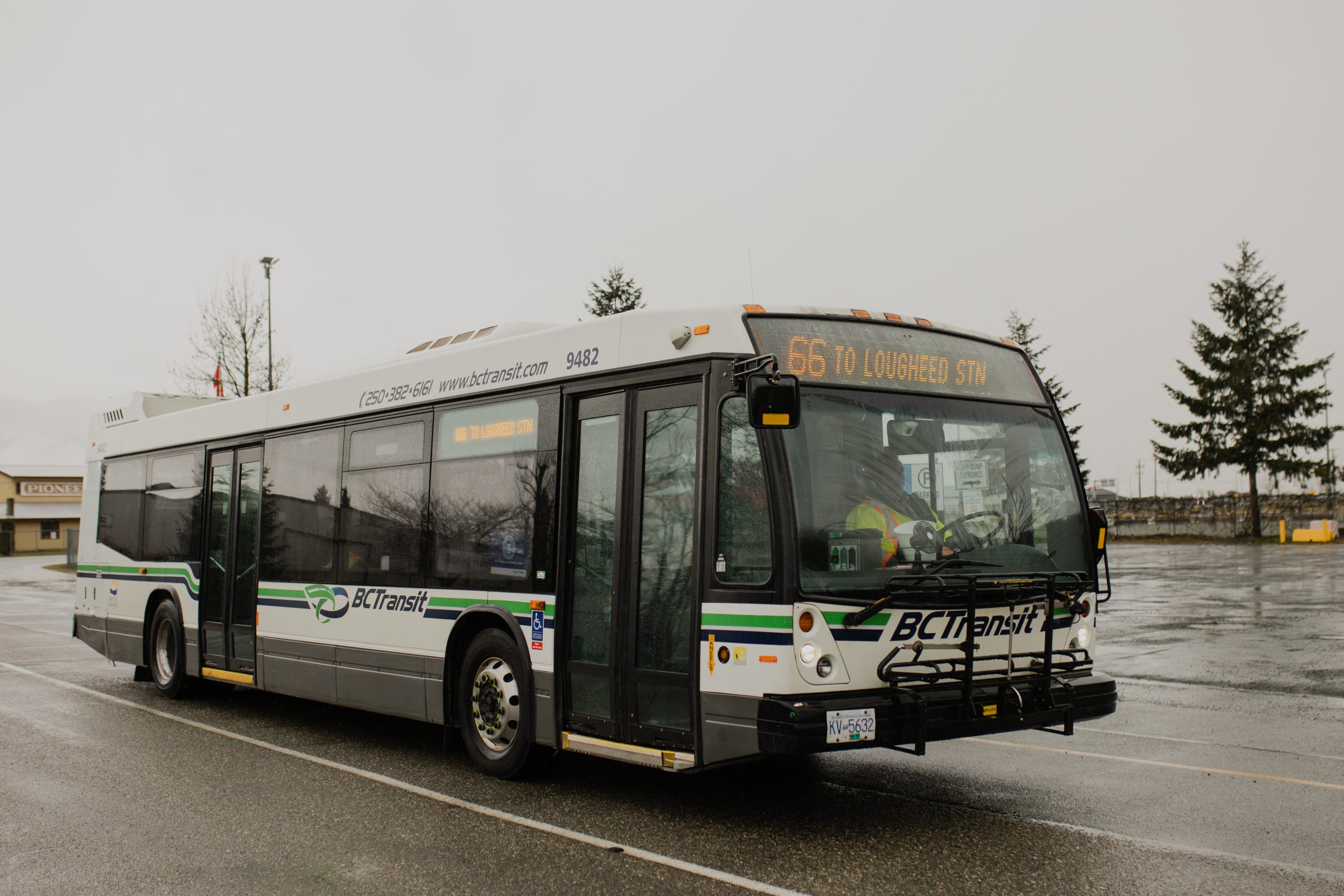 BC Transit bus serving Route 66 Fraser Valley Express.