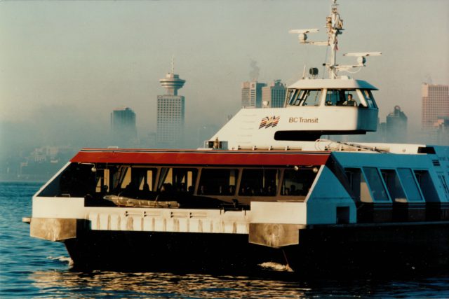 The Burrard Beaver SeaBus in BC Transit livery