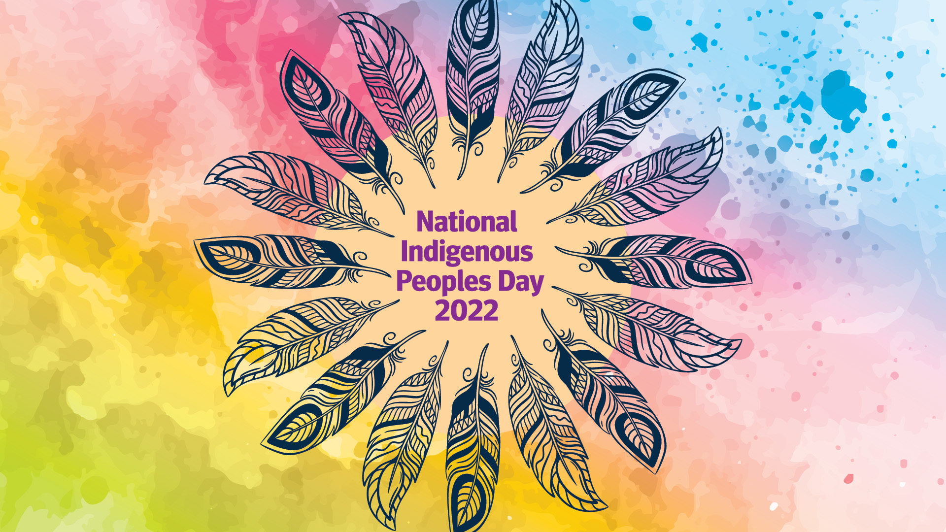 Graphic with the text saying National Indigenous Peoples Day 2022