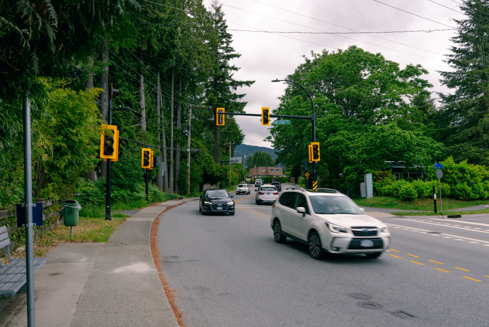 The intersection at Westview Drive and West 21st Street in North Vancouver