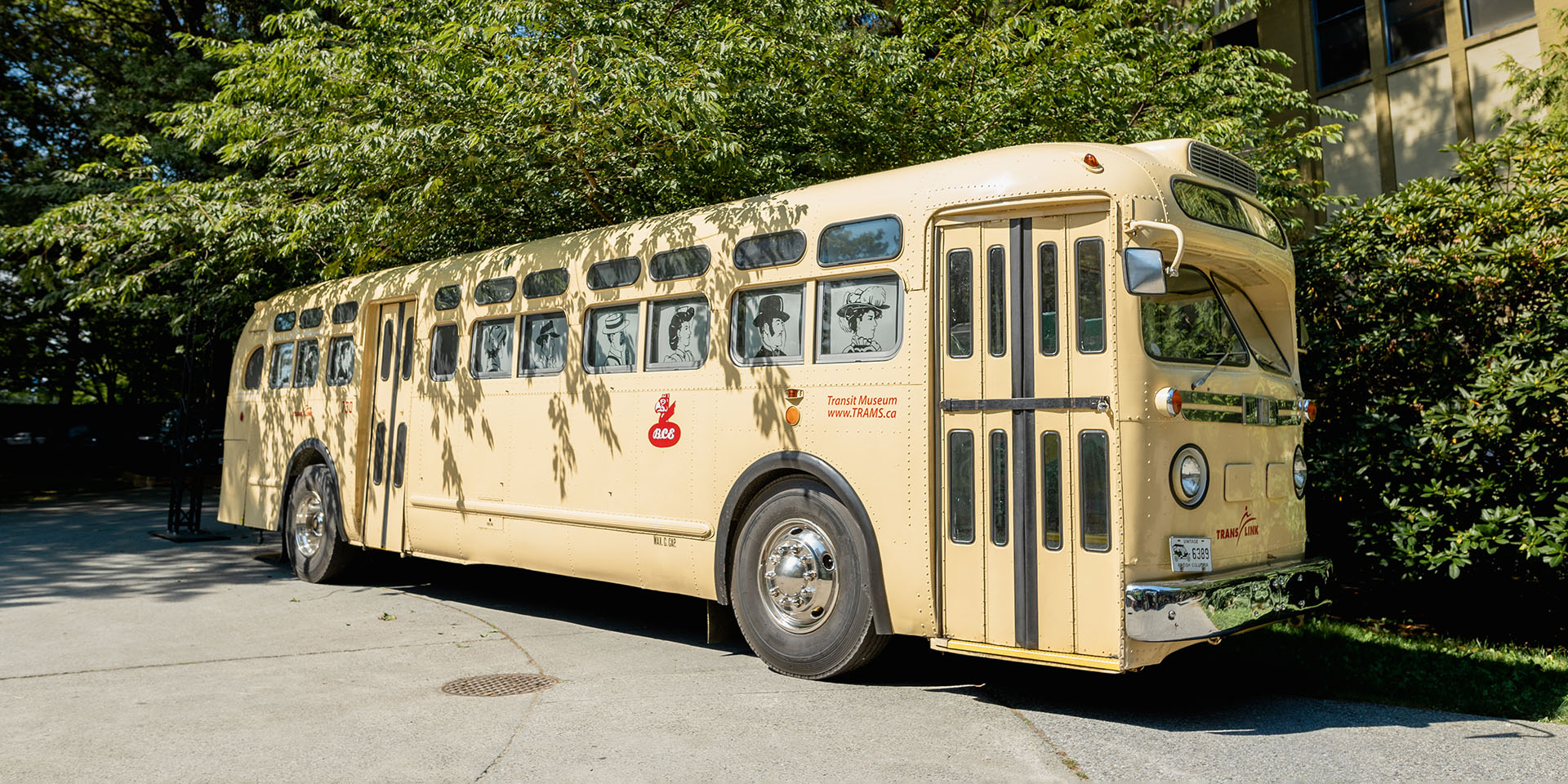 The transit-museum bus at the 2022 PNE Fair