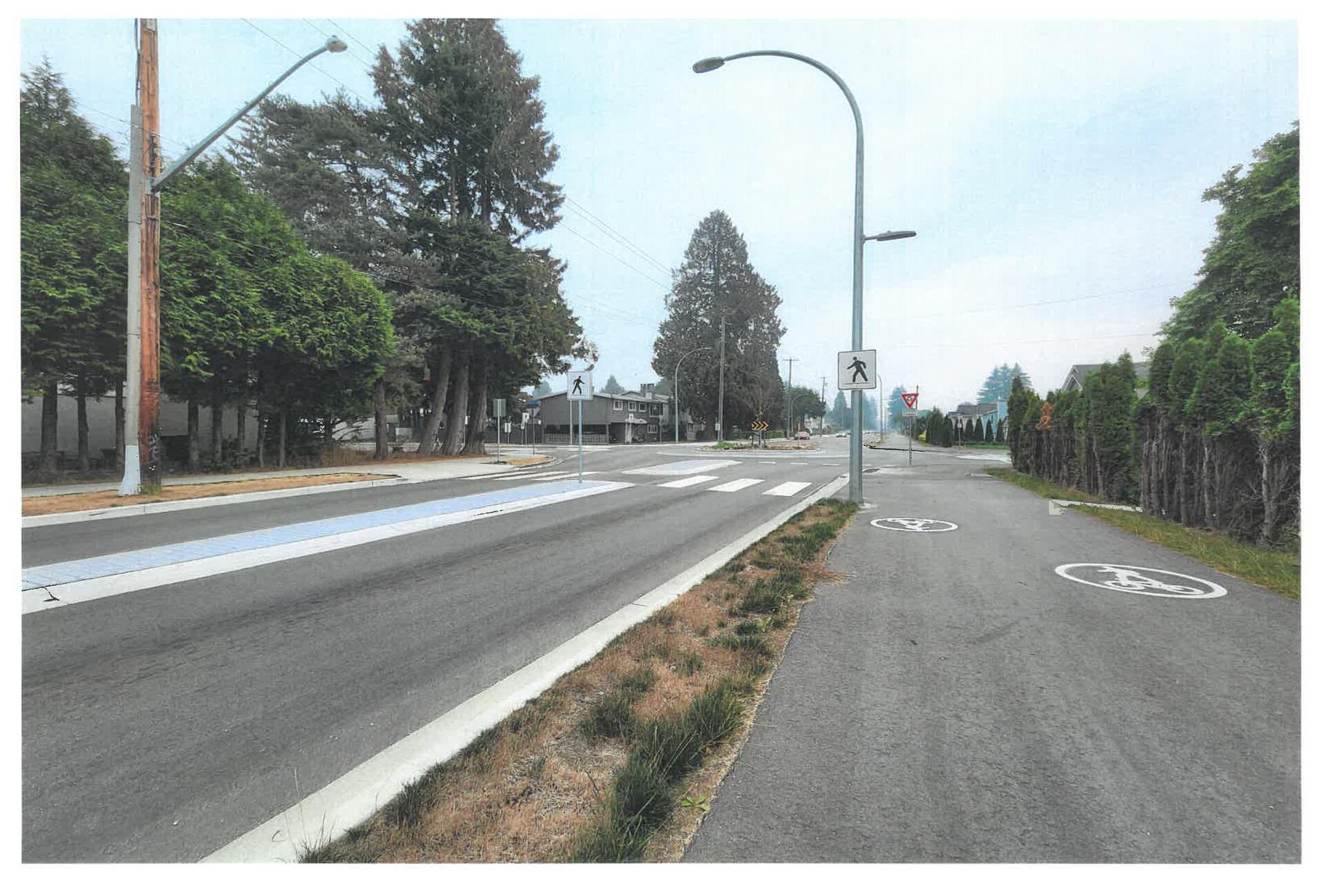 The Prarie Ave. Multi-Use Path in Port Coquitlam