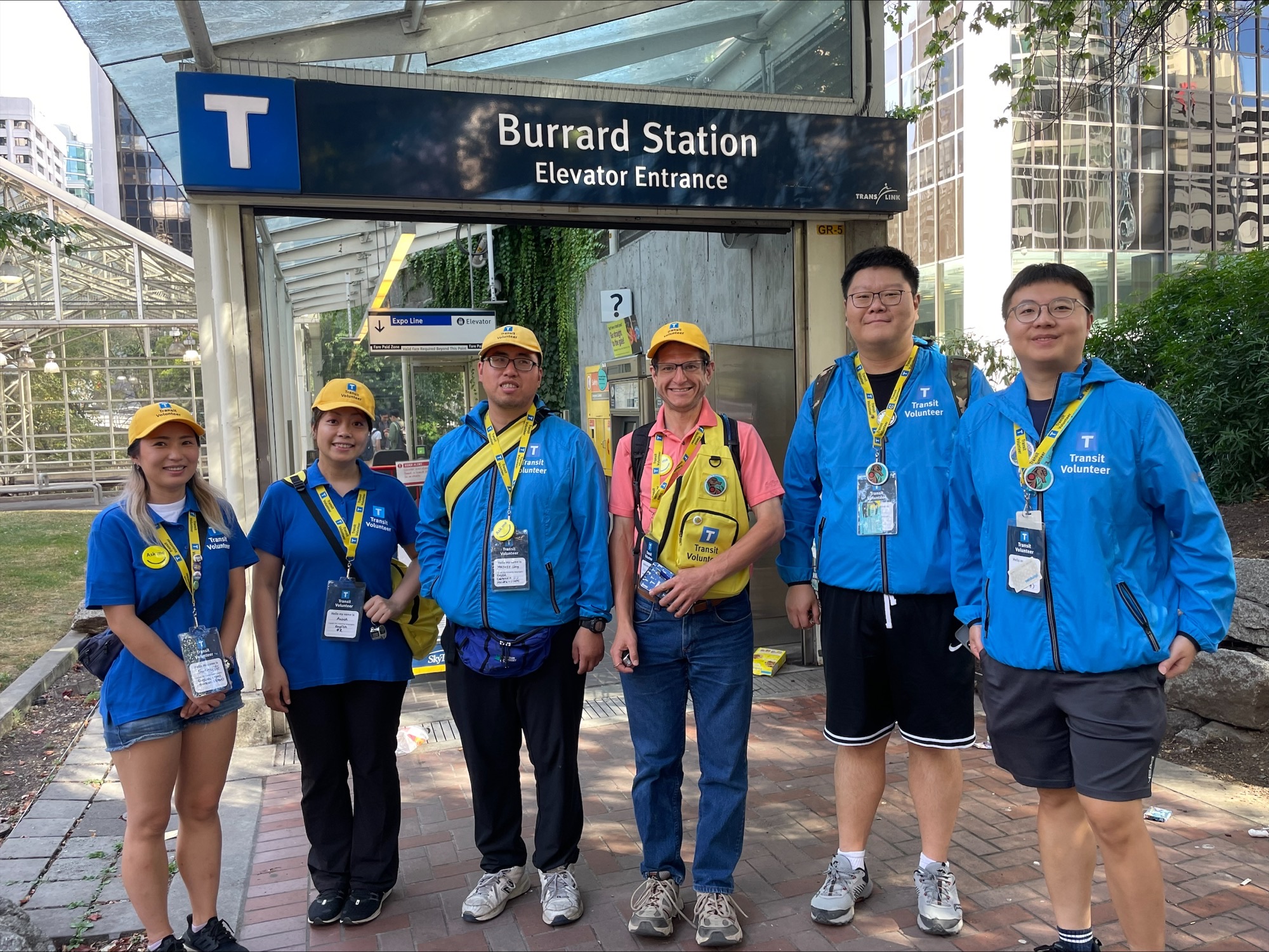 Community Transit Volunteers at Burrard Station