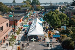 A street festival in Port Coquitlam