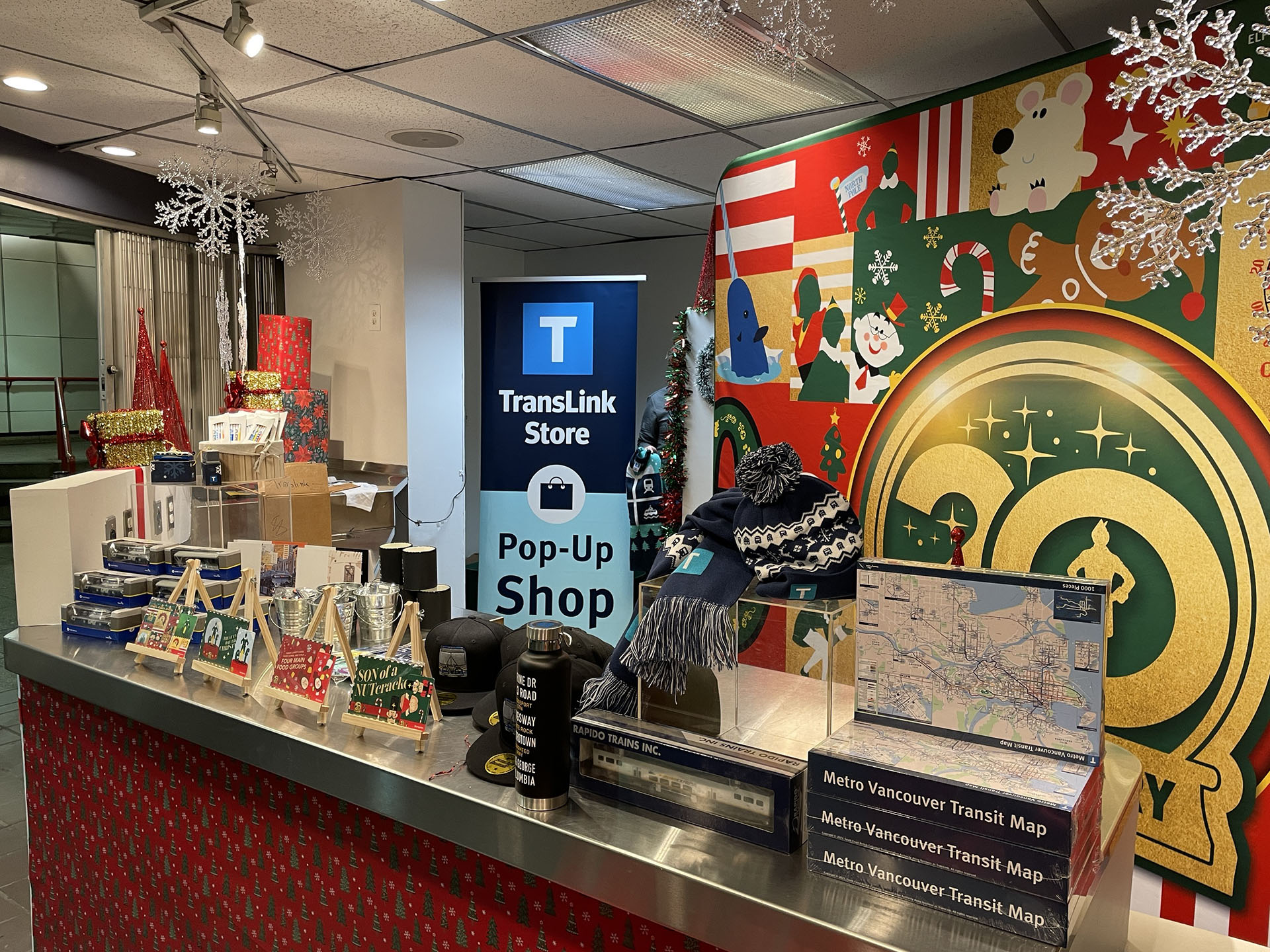 Holiday pop up shop at Gilmore Station