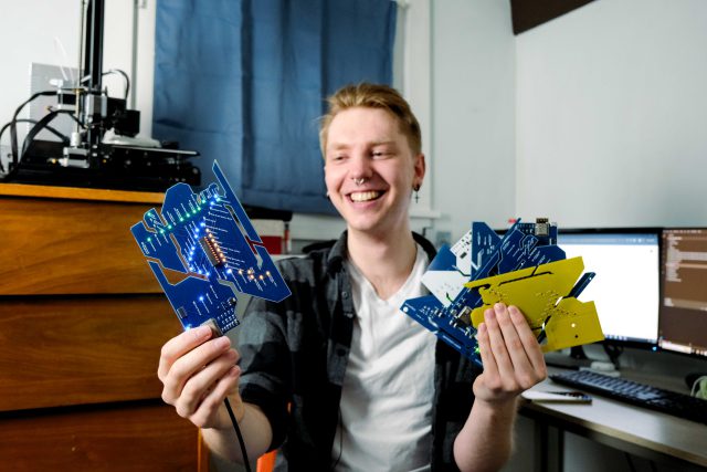 Rider channels passion for electronics to create an LED SkyTrain ...