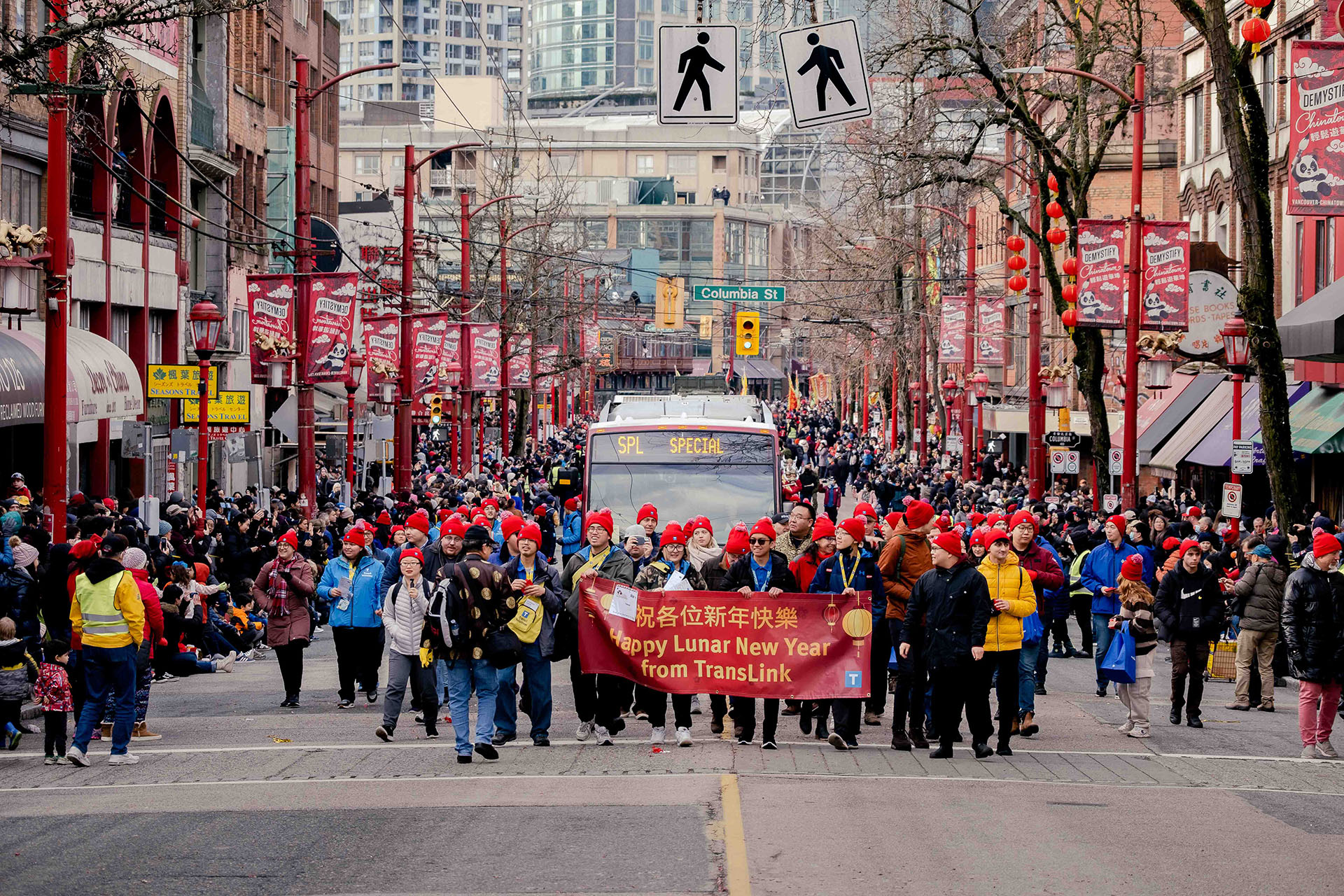 TransLink employees join the Vancouver Chinatown Lunar New Year Parade