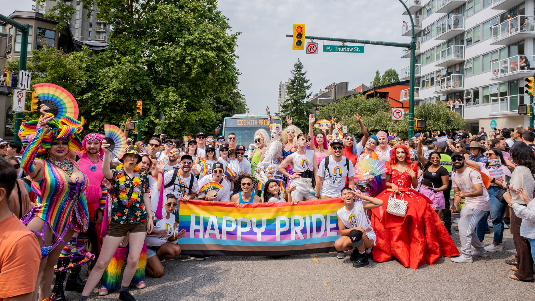 TransLink team at the 2023 Pride Parade