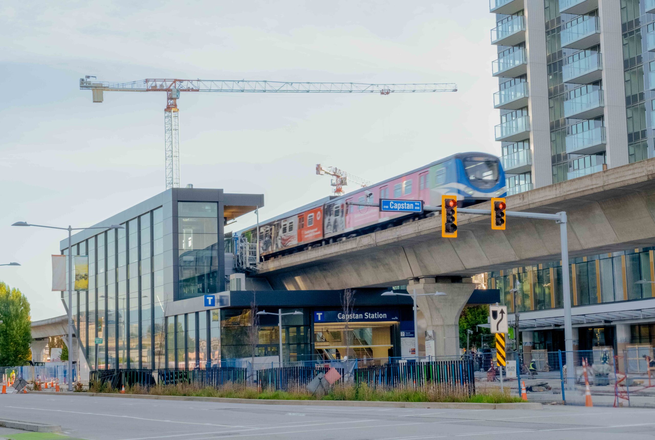 Capstan Station under construction in October 2024