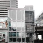North side stairwell enclosed in glass at Brentwood Town Centre Station