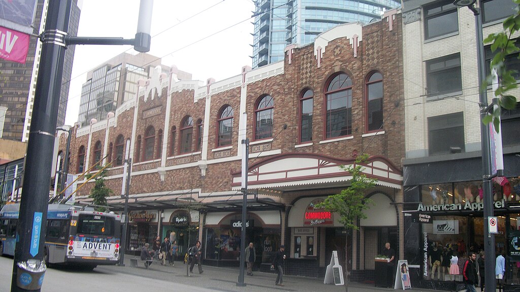 Exterior of Commodore Ballroom Vancouver
