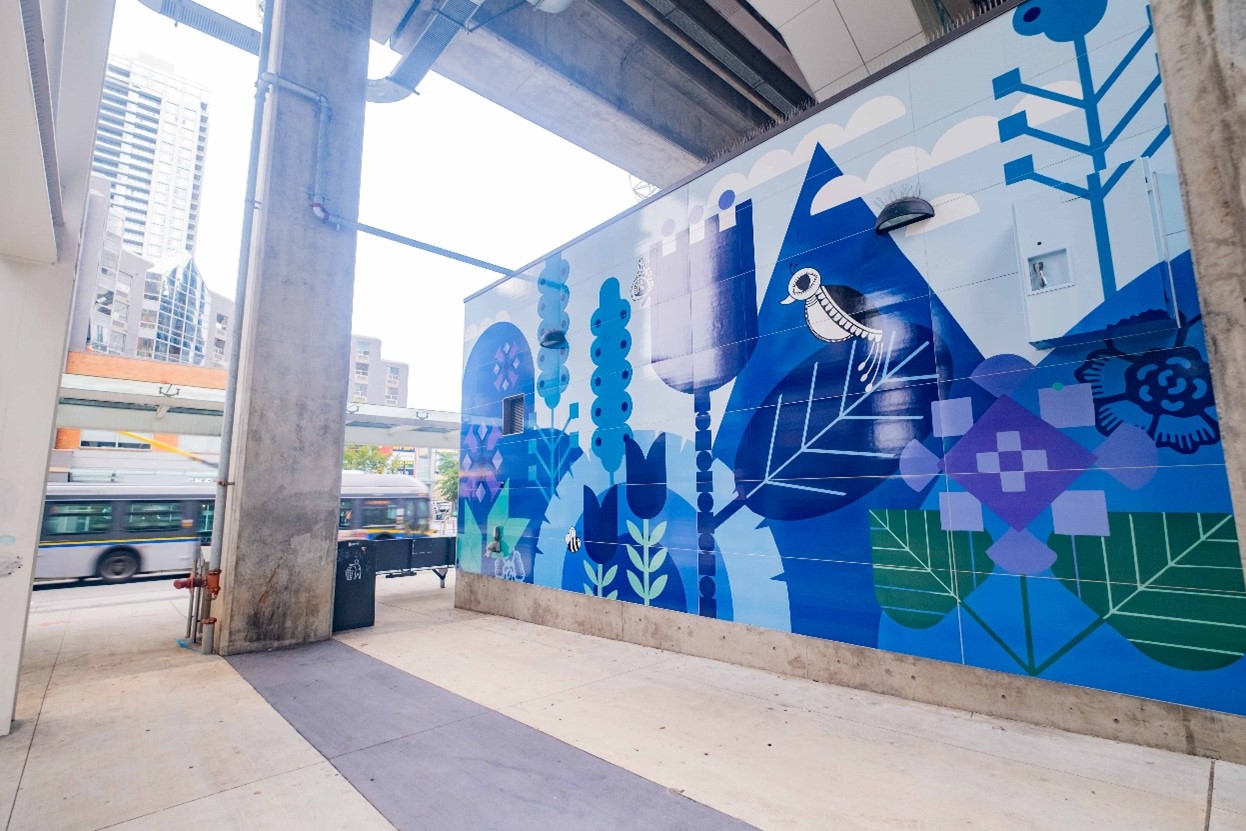 Metrotown exterior artwork