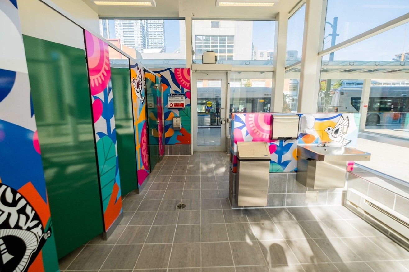 Metrotown washroom interior 2