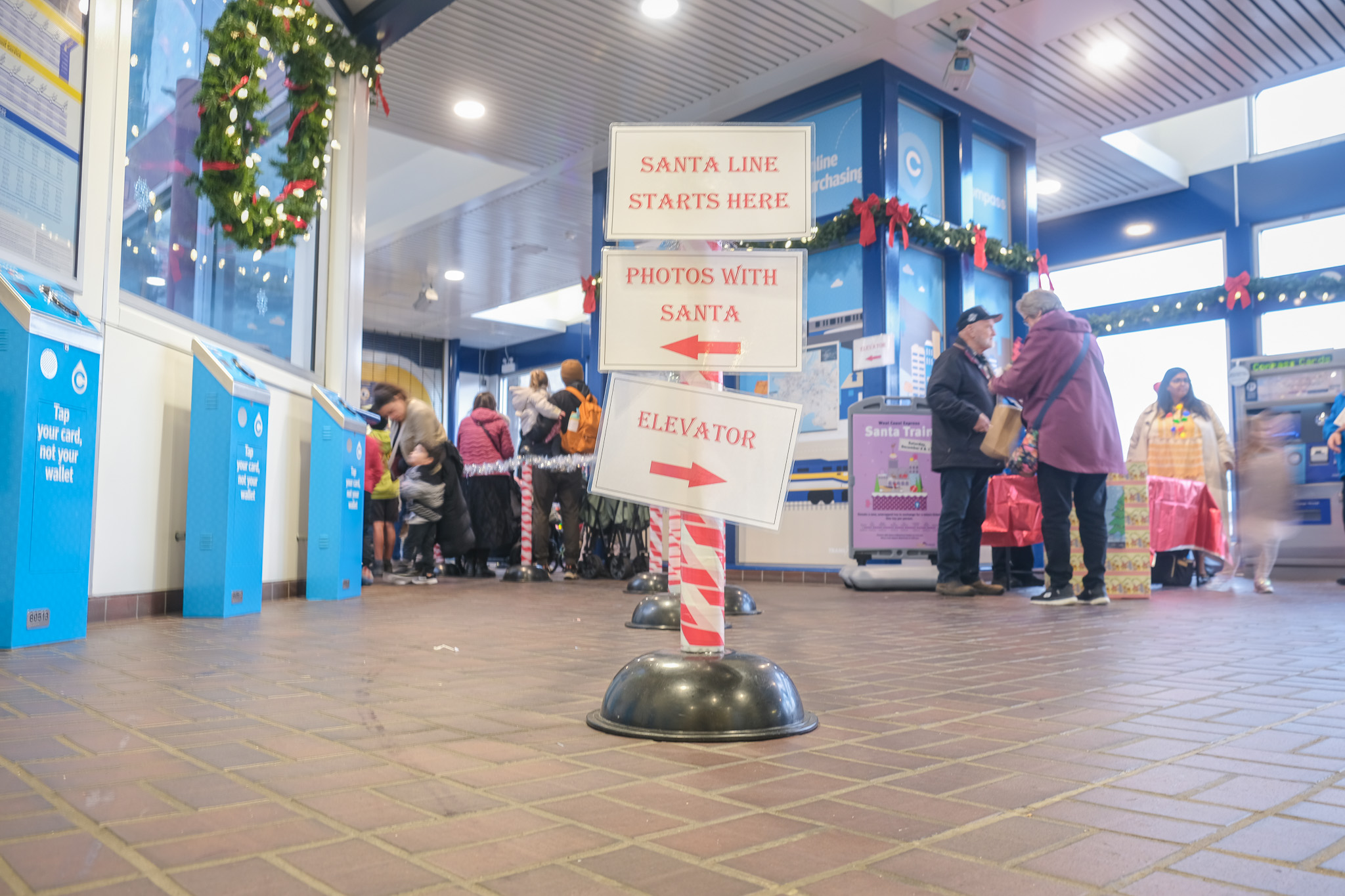 Waterfront Station North Pole for the West Coast Express Santa Train
