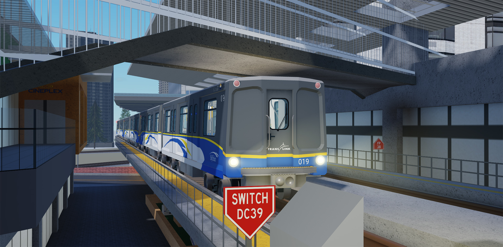 A Mark I SkyTrain model in Roblox