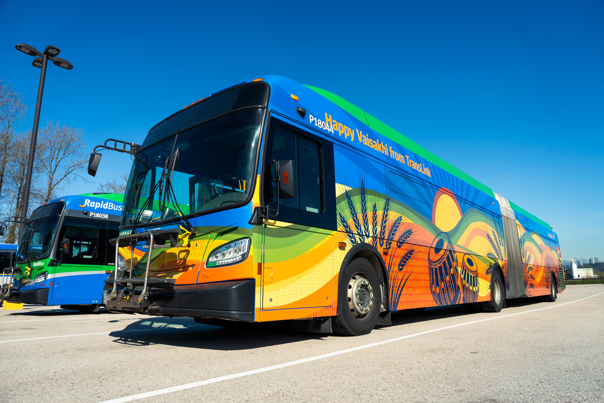 Front view of the 2026 Vaisakhi bus