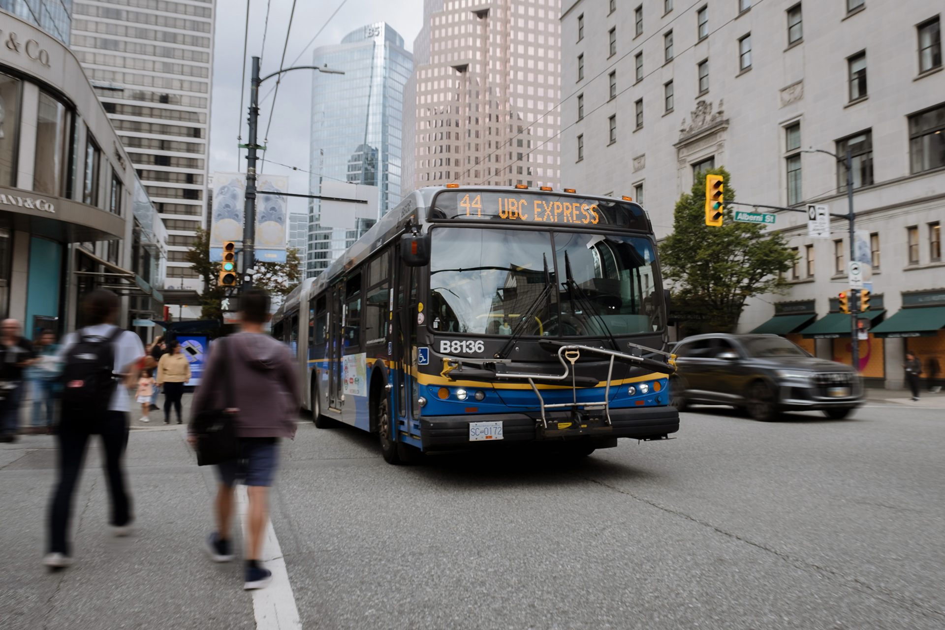 44 UBC Express in downtown Vancouver